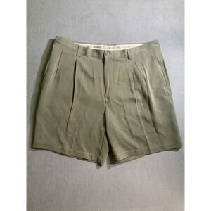 Tommy Bahama 100% Silk Shorts Men's "42" Actual 40" By 7.75"inseam Green Preppy